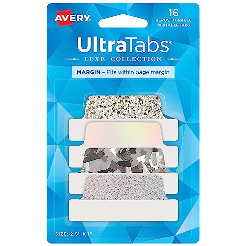 AVERY Zweckform Art. 74179 Haftstreifen transparent/silber (16 Haftnotizen, 63,5x25,4mm, beschreibbare Index Tabs Folie, Post it, ablösbare Klebezettel, Page Marker, Sticky Notes, Klebemarkierungen) von AVERY Zweckform