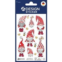 AVERY Zweckform Aufkleber Wichtel, rot, 7 Etiketten von AVERY Zweckform