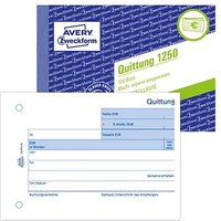 AVERY Zweckform Formularbuch 1250 Quittung, MwSt. separat ausgewiesen AVERY Zweckform Formularbuch 1250 Quittung, MwSt. separat ausgewiesen von AVERY Zweckform