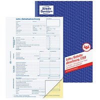 AVERY Zweckform Lohn-/Gehaltsabrechnung Formularbuch 1759 von AVERY Zweckform