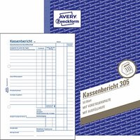 AVERY Zweckform Kassenbericht Formularbuch 305 von AVERY Zweckform