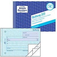 AVERY Zweckform Formularbuch 333 Quittung, MwSt. separat ausgewiesen AVERY Zweckform Formularbuch 333 Quittung, MwSt. separat ausgewiesen von AVERY Zweckform