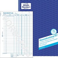 AVERY Zweckform Formularbuch 427 Kassenabrechnung mit MwSt.-Spalte für Einnahmen und Ausgaben AVERY Zweckform Formularbuch 427 Kassenabrechnung mit MwSt.-Spalte für Einnahmen und Ausgaben von AVERY Zweckform