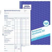 AVERY Zweckform Formularbuch 743 Reisekostenabrechnung pro Reise AVERY Zweckform Formularbuch 743 Reisekostenabrechnung pro Reise von AVERY Zweckform
