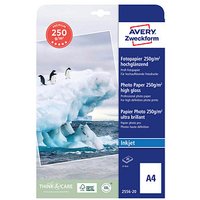 AVERY Zweckform Fotopapier 2556-20 DIN A4 hochglänzend 250 g/qm 20 Blatt AVERY Zweckform Fotopapier 2556-20 DIN A4 hochglänzend 250 g/qm 20 Blatt von AVERY Zweckform