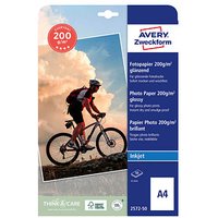 AVERY Zweckform Fotopapier 2572-50 DIN A4 hochglänzend 200 g/qm 50 Blatt von AVERY Zweckform