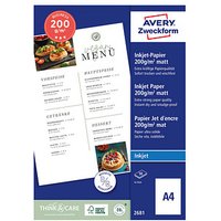AVERY Zweckform Fotopapier 2681 DIN A4 matt 200 g/qm 50 Blatt AVERY Zweckform Fotopapier 2681 DIN A4 matt 200 g/qm 50 Blatt von AVERY Zweckform