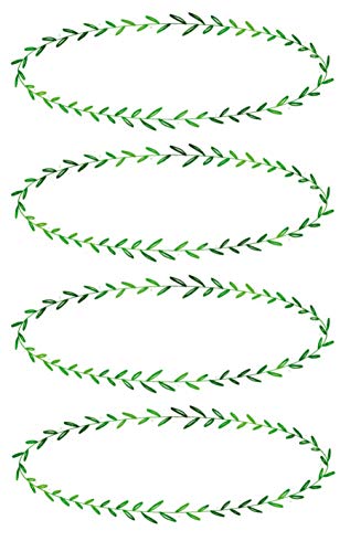 AVERY Zweckform Haushaltsetiketten selbstklebend 8 Aufkleber Ranke (Marmeladenetiketten zum Beschriften von Selbstgemachten, wasserfest) grün weiß 59955 von AVERY Zweckform