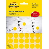 AVERY Zweckform Klebepunkte 3377 gelb Ø 18,0 mm, 1.056 St. AVERY Zweckform Klebepunkte 3377 gelb Ø 18,0 mm, 1.056 St. von AVERY Zweckform