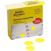 AVERY Zweckform Klebepunkte 3856 gelb Ø 19,0 mm, 250 St. AVERY Zweckform Klebepunkte 3856 gelb Ø 19,0 mm, 250 St. von AVERY Zweckform