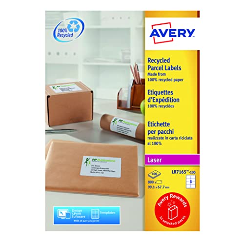 Avery Zweckform LR7165-100 Recycling Adress Etikett 99,1x67,7 mm von Avery Dennison Zweckform