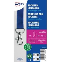 AVERY Zweckform Lanyards 4842B, Karabiner, blau, 10 St. von AVERY Zweckform