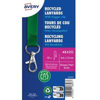AVERY Zweckform Lanyards 4842G, Karabiner, grün, 10 St. von AVERY Zweckform