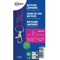 AVERY Zweckform Lanyards 4842P, Karabiner, lila, 10 St. von AVERY Zweckform