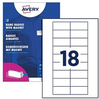 AVERY Zweckform Namensschilder mit Magnet 7,0 x 3,0 cm AVERY Zweckform Namensschilder mit Magnet 7,0 x 3,0 cm von AVERY Zweckform