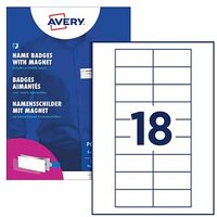 AVERY Zweckform Namensschilder mit Magnet 70,0 x 30,0 mm AVERY Zweckform Namensschilder mit Magnet 70,0 x 30,0 mm von AVERY Zweckform
