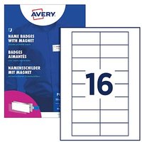 AVERY Zweckform Namensschilder mit Magnet 80,0 x 34,0 mm von AVERY Zweckform