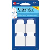 AVERY Zweckform UltraTabs Mini Haftmarker weiß 40 Blatt von AVERY Zweckform