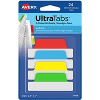 AVERY Zweckform UltraTabs Schmal Haftmarker farbsortiert 24 Blatt von AVERY Zweckform