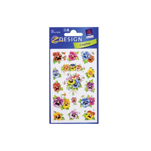 AVERY Zweckform ZDesign Sticker CREATIVE "Stiefmütterchen" von AVERY Zweckform