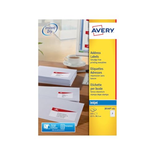 Avery Adressetiketten für Tintenstrahldrucker Avery Adressetiketten für Tintenstrahldrucker von Avery