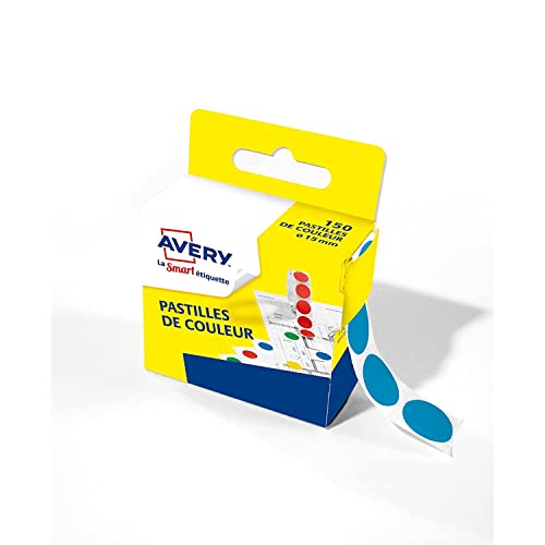 Avery ZWECKFORM 3 Packungen mit je 150 Klebepunkten, Durchmesser 15 mm, blau Avery ZWECKFORM 3 Packungen mit je 150 Klebepunkten, Durchmesser 15 mm, blau von AVERY Zweckform