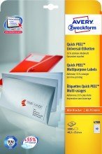 Avery Zweckform© 4780 Universal-Etiketten, 48,5 x 25,4 mm, 25 Blatt/1.000 Etiketten, weiá von AVERY Zweckform