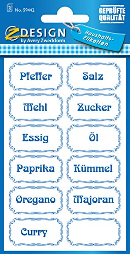 Avery-Zweckform 59442 Mehrzwecketiketten aus Deutschland, mehrfarbig von Avery-Zweckform