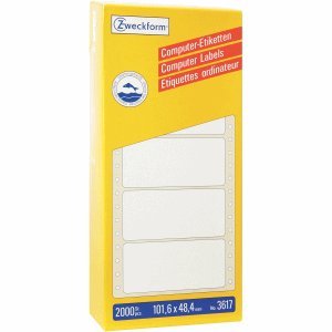 Avery Zweckform Universal-Etiketten 101,6x48,4 mm 2000 Etiketten weiß Avery Zweckform Universal-Etiketten 101,6x48,4 mm 2000 Etiketten weiß von AVERY Zweckform