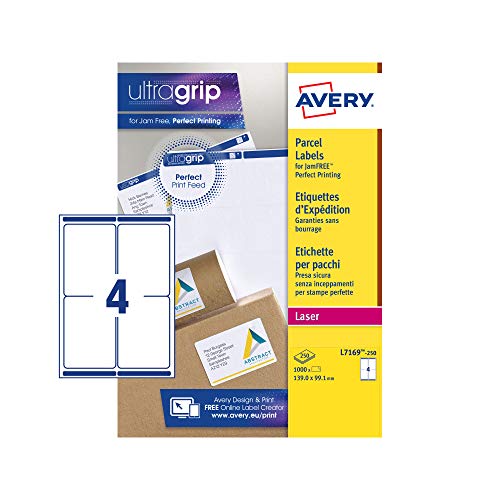 Avery weiße Adressetiketten für Laserdrucker 200 Stück Avery weiße Adressetiketten für Laserdrucker 200 Stück von Avery