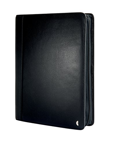 Chronoplan 50862 Organizer Rindnappaleder (Terminplaner A4 mit Reißverschluss, Ringbuch) schwarz von Avery Zweckform