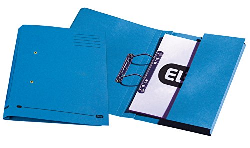 Elba Stratford Schnellhefter mit Tasche recycelt 315 g/m² 32 mm Folio-Format 25 Stück blau von Elba