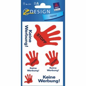 Etikett STOP keine Werbung ! 5Et Etikett STOP keine Werbung ! 5Et von AVERY Zweckform