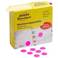 AVERY Zweckform Klebepunkte 3850 magenta Ø 10,0 mm von AVERY Zweckform