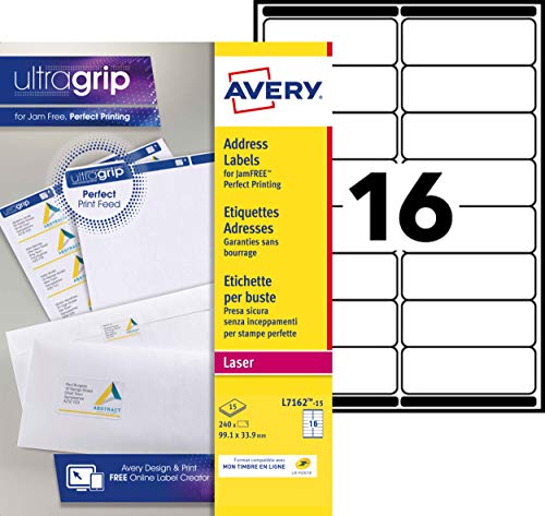 AVERY Aufkleber Laser 99,1 x 33,9 mm AVERY Aufkleber Laser 99,1 x 33,9 mm von Avery