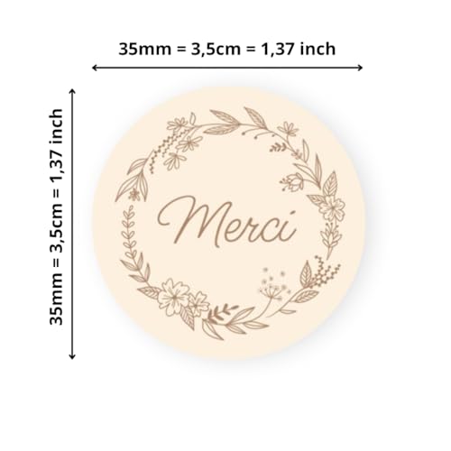Avery - 140 Etiketten Danke rund selbstklebend – 35 mm – Recyclingpapier – Blumenkranz – 4 Bögen A4 Dankesaufkleber für Hochzeit, Handwerk und Partys Avery - 140 Etiketten Danke rund selbstklebend – 35 mm – Recyclingpapier – Blumenkranz – 4 Bögen A4 Dankesaufkleber für Hochzeit, Handwerk und Partys von Avery