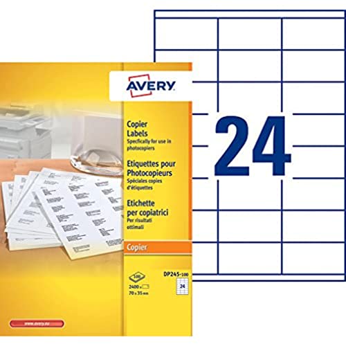 Kopieren Sie Beschriftung Avery 70x35mm 100 Blatt 24 Etiketten pro Blatt Wire von AVERY