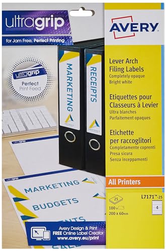 Avery Aktenordner-Etiketten für Laserdrucker von Avery