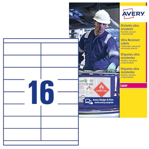 Ultra-adreszierter Dienst Avery Labet 52x74mm Weiß 50vel 16et.per vel von Avery