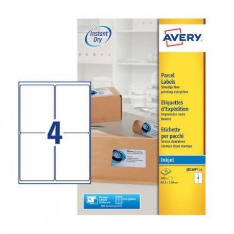 Avery J8 Quick Dry Etiketten 99.1 x 139 weiß von Avery
