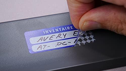 Avery – Packung mit 40 Etiketten für Inventar, sehr widerstandsfähig, 48 x 20 mm, beschreibbar mit 2 Zeilen von AVERY