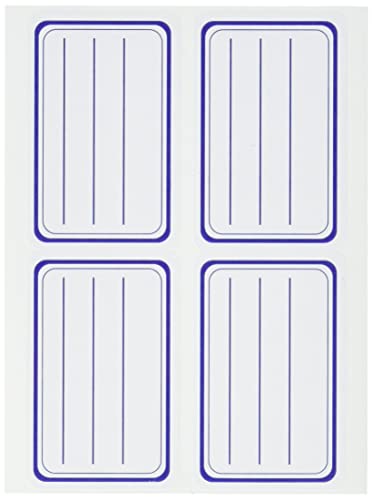 Avery Tüte mit 20 Etiketten Schul – 36 x 56 mm – Brett A6 – Blaue Linien (scol1) von AVERY