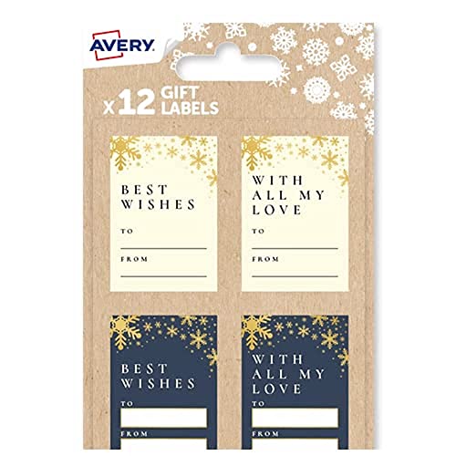 Festliches Geschenk-Etikett - Beste Wünsche Festliches Geschenk-Etikett - Beste Wünsche von Avery
