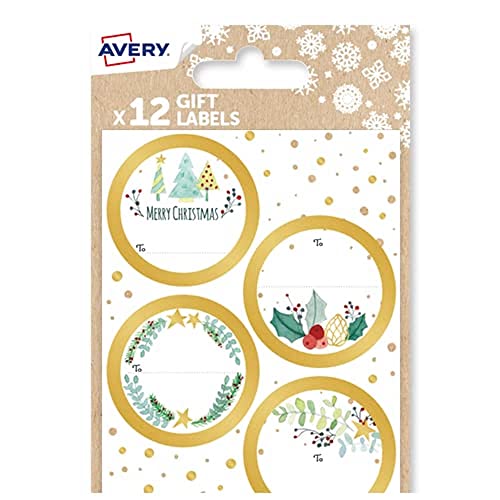 Avery Festliche Etikettenpackung mit Winterblumen-Design – 12 Stück Geschenk-Etiketten-Aufkleber, Premium-Weihnachts-Namensetiketten und Geschenkpapier-Dekoration. Avery Festliche Etikettenpackung mit Winterblumen-Design – 12 Stück Geschenk-Etiketten-Aufkleber, Premium-Weihnachts-Namensetiketten und Geschenkpapier-Dekoration. von Avery