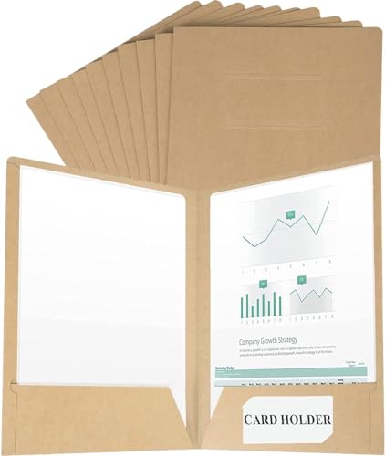 10 Stück A4 Dokumentenmappe Kraft Präsentationsmappe Einfügen Präsentation Papier Halter Mappen Ordner Portfolio Papierkram Organizer mit Kartensteckplatz und Fächern für Büro Schule Projekt Business 10 Stück A4 Dokumentenmappe Kraft Präsentationsmappe Einfügen Präsentation Papier Halter Mappen Ordner Portfolio Papierkram Organizer mit Kartensteckplatz und Fächern für Büro Schule Projekt Business von AVJERA