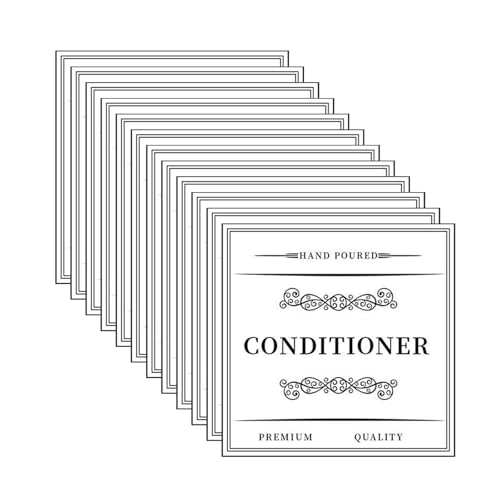 12 x Badezimmer-Aufkleber für Handseife, Seife, Shampoo, Conditioner, Körperwaschflaschen von AVKGCZ