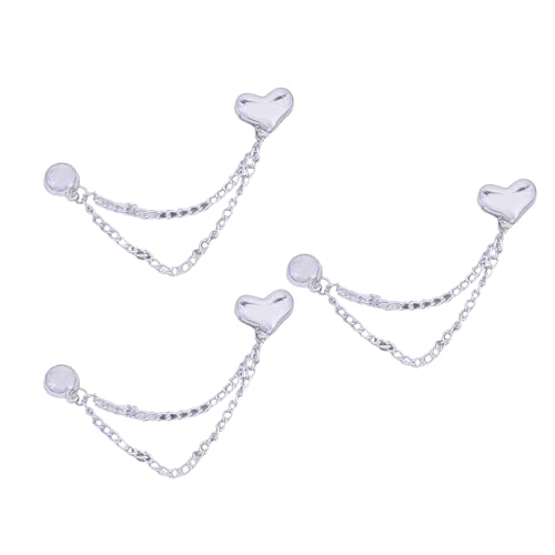 3 Pcs Magnetische Kleidungsklammern Mit Kettenbögen Magnetische Schnallen Abnehmbare Stifte Herzhosen Clips Clips 3 Pcs Magnetische Kleidungsklammern Mit Kettenbögen Magnetische Schnallen Abnehmbare Stifte Herzhosen Clips Clips von AVKGCZ