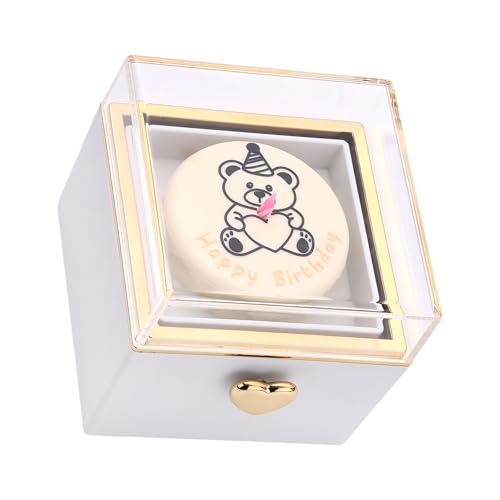 AVKGCZ Elegante Reversible Ringe Halterbox Rotierende Schmuckschatulle Für Geburtstage Und Jubiläumsfeier Eheringe Fall Ehering AVKGCZ Elegante Reversible Ringe Halterbox Rotierende Schmuckschatulle Für Geburtstage Und Jubiläumsfeier Eheringe Fall Ehering von AVKGCZ