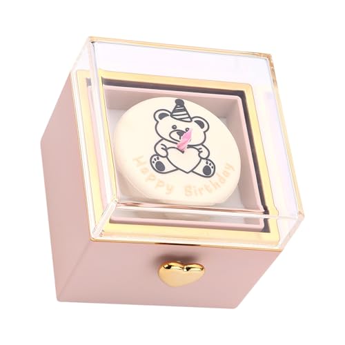 AVKGCZ Elegante Reversible Ringe Halterbox Rotierende Schmuckschatulle Für Geburtstage Und Jubiläumsfeier Eheringe Fall Ehering AVKGCZ Elegante Reversible Ringe Halterbox Rotierende Schmuckschatulle Für Geburtstage Und Jubiläumsfeier Eheringe Fall Ehering von AVKGCZ