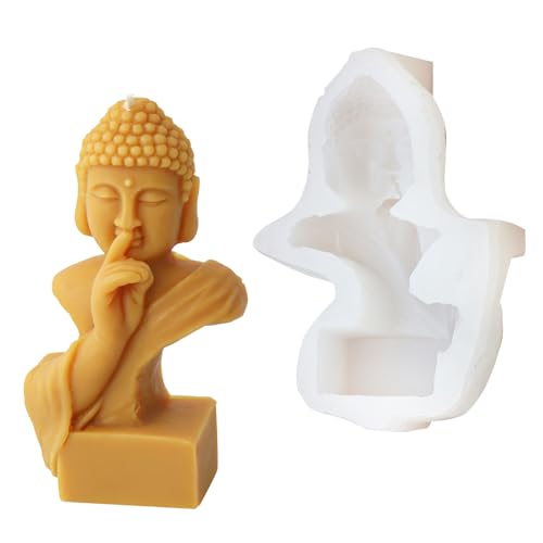 Multifauntale Silikonformen Künstlerische Buddhas Form Silikonkerze. von AVKGCZ